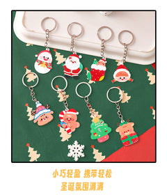 Acrylic keychain with snowman design 9