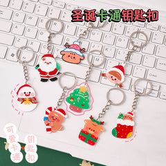 Colourful acrylic reindeer keychain for gifts 3