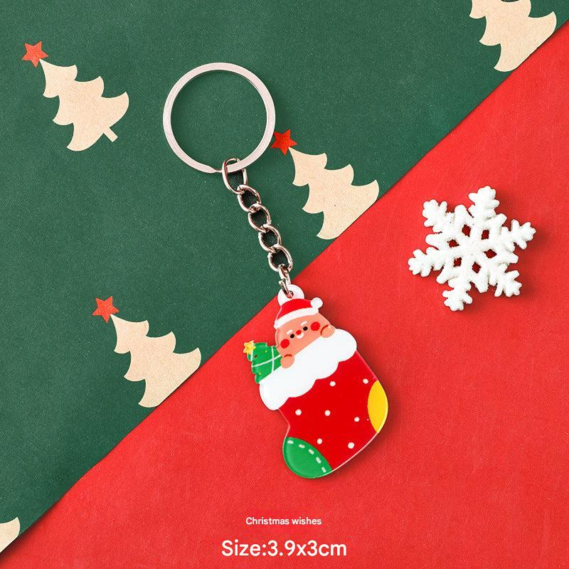 Unique Christmas-themed acrylic keychain 8