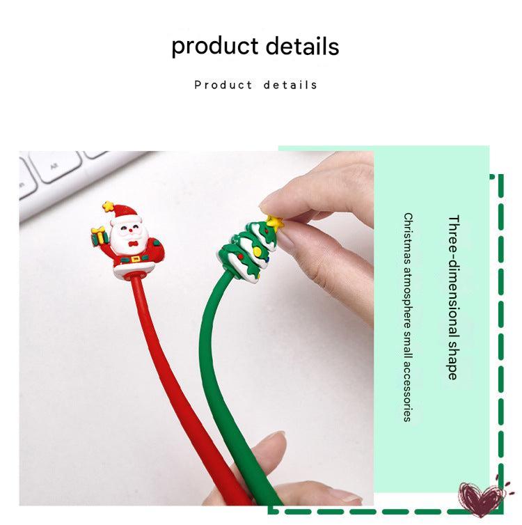 reindeer design festive gel pen