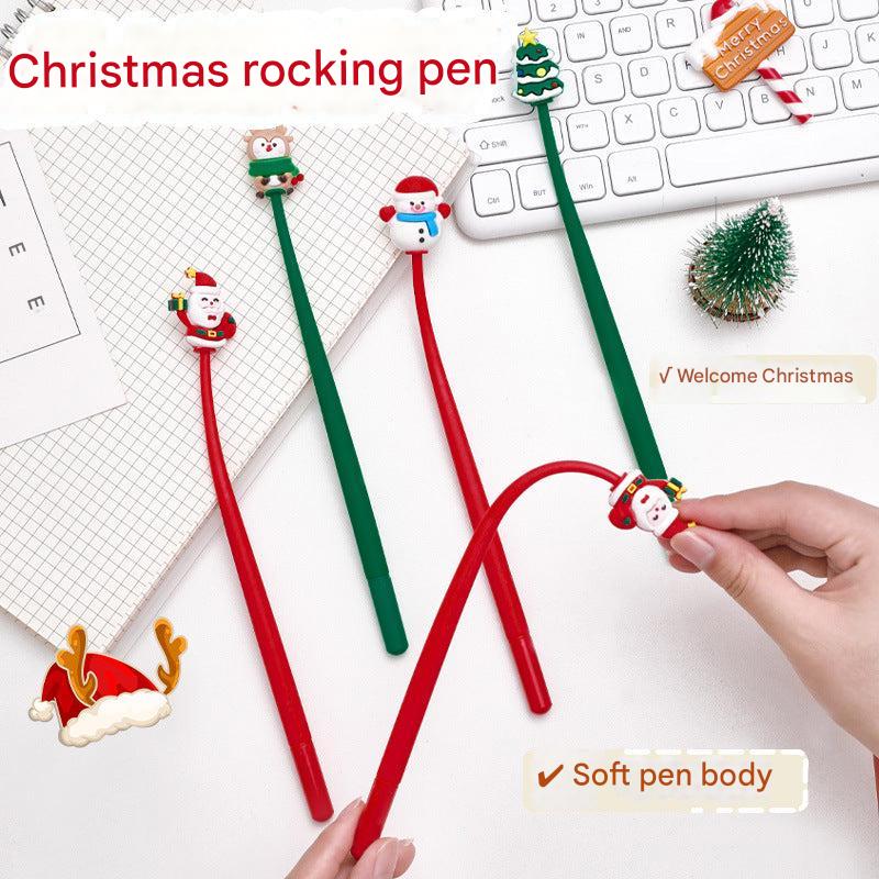 reindeer design festive gel pen