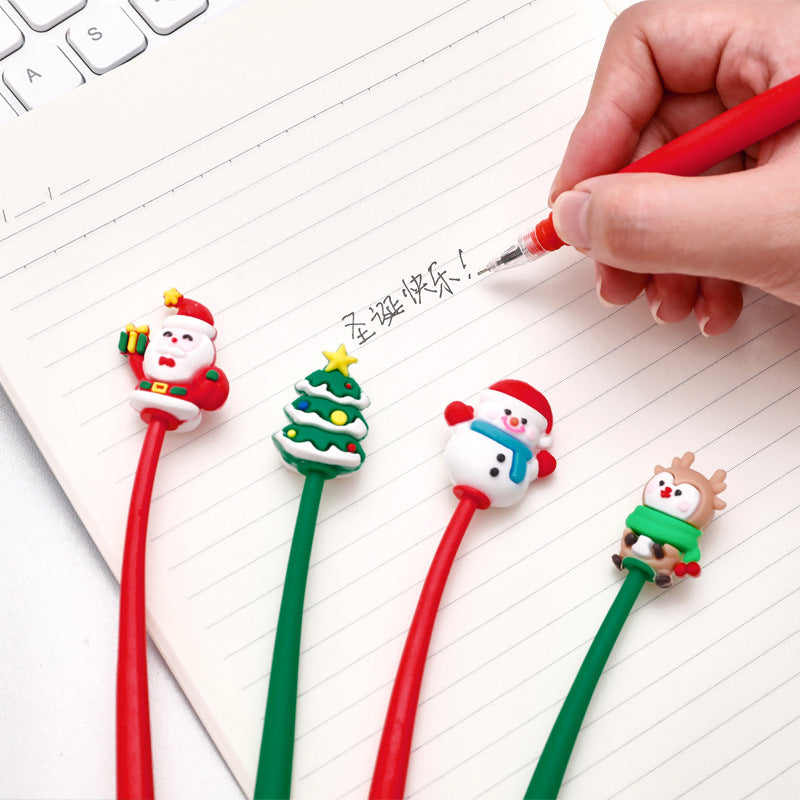 Christmas tree decorated gel pen