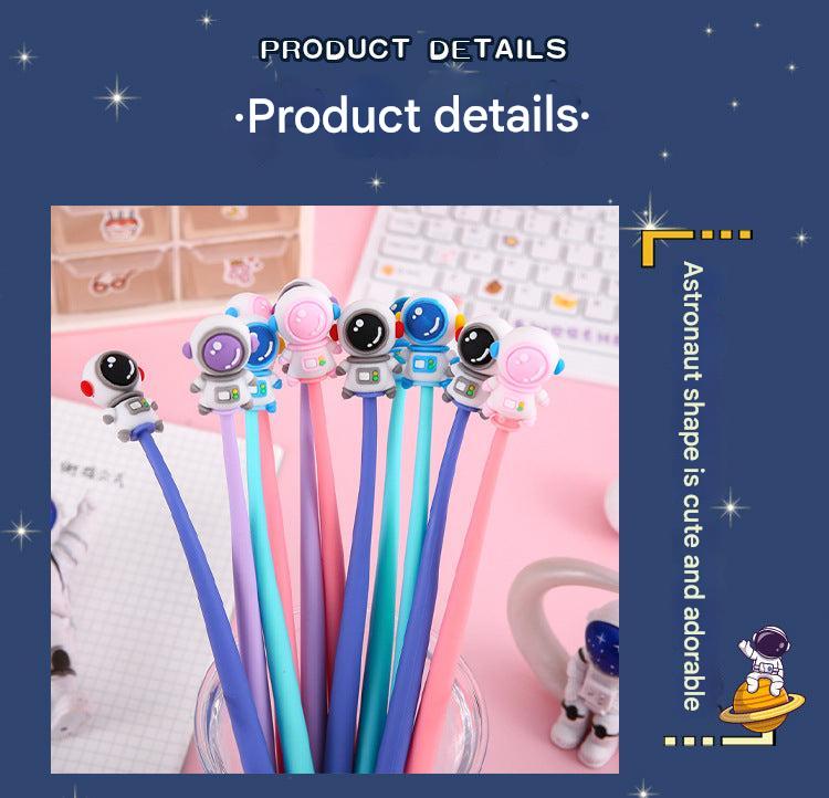 Cute astronaut-shaped gel pen with deep blue ink
