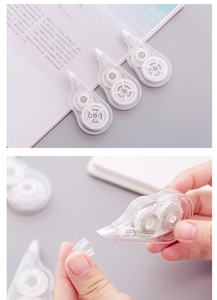 angled view of correction tape