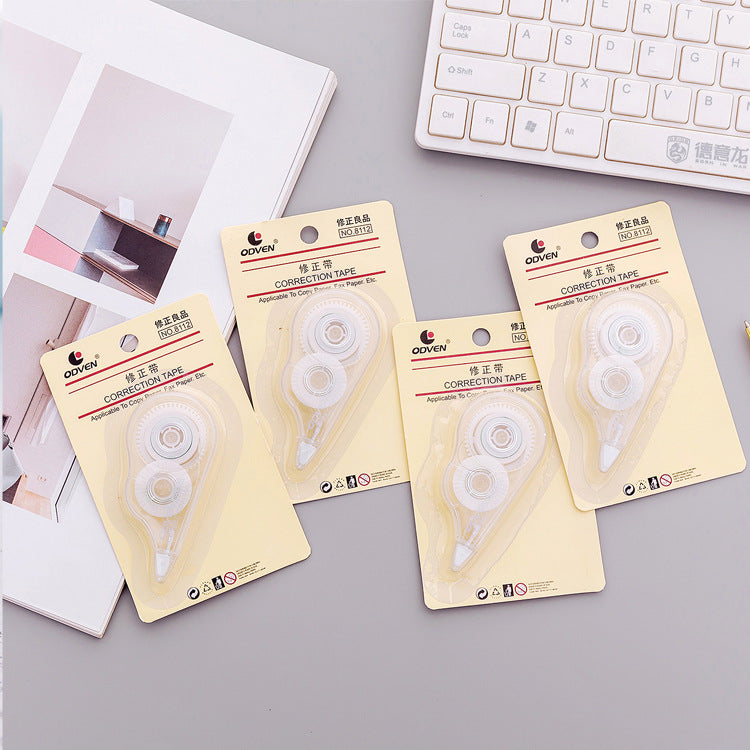 correction tape and text alignment