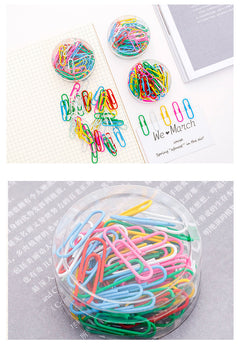 Creative metal paper clips in various colours