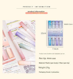 Stylish packaging of highlighter pens for gifting