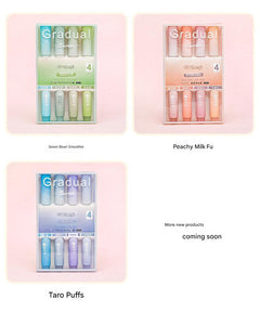 Gradient highlighter pens set in pastel colours