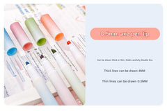 Pastel highlighter pens in gift box packaging