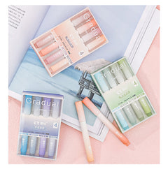 Ergonomic slant tip highlighters for precision use