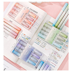 Gradient highlighter pens set in pastel colours