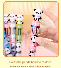 Angled view highlighting the cute panda design