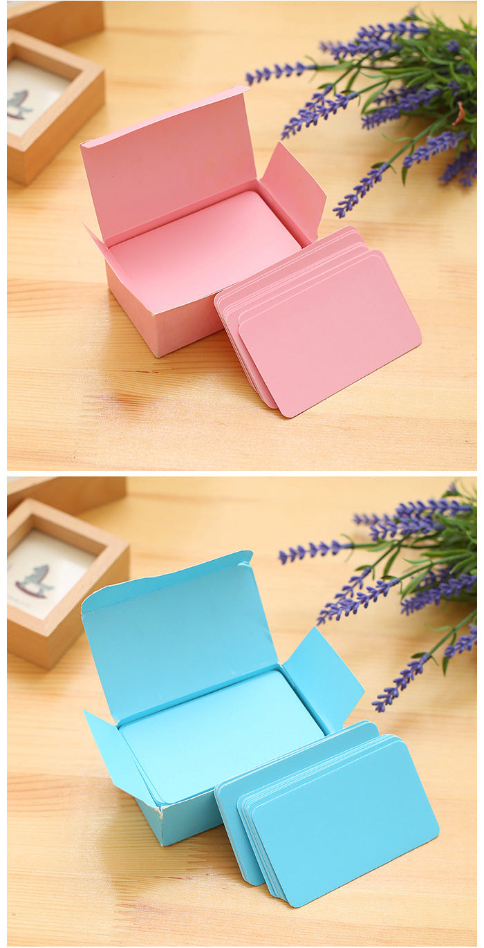 Image of colourful DIY doodle cards in a box