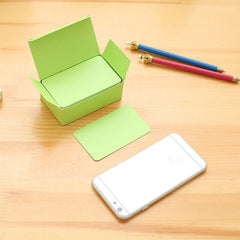 Rounded corner cards displayed in a neat stack