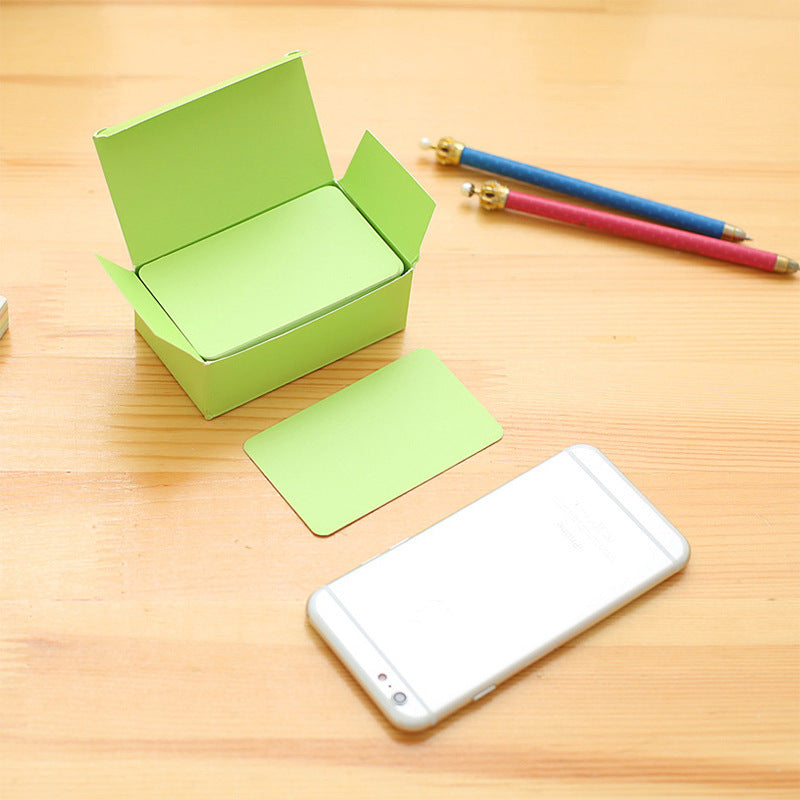 Rounded corner cards displayed in a neat stack