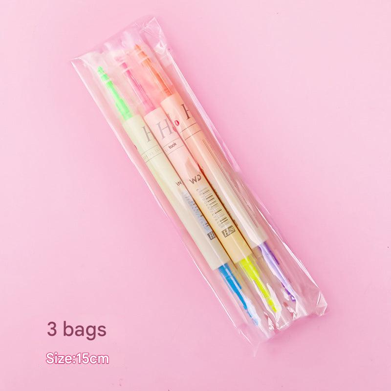multicolour highlighters positioned for display