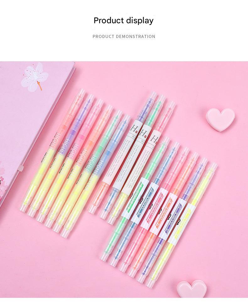 collection of vibrant markers for marking documents