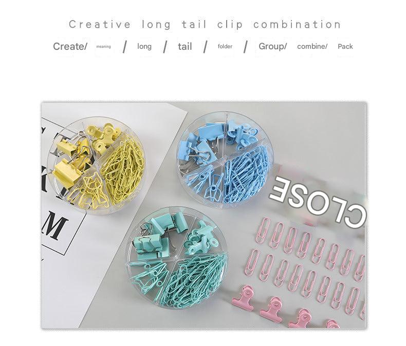 Durable metal binder clips for office use