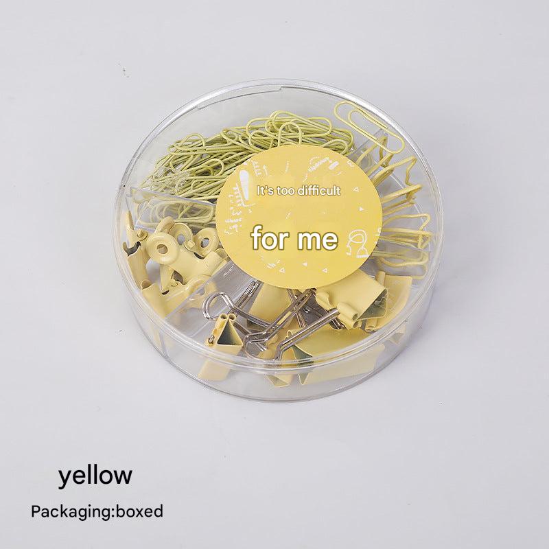 Box of metal clips for document organisation
