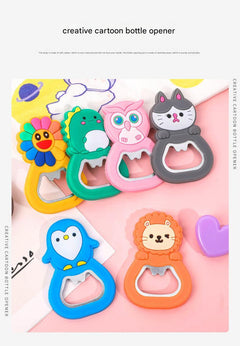 Image of cute animal fridge magnet bottle opener 3