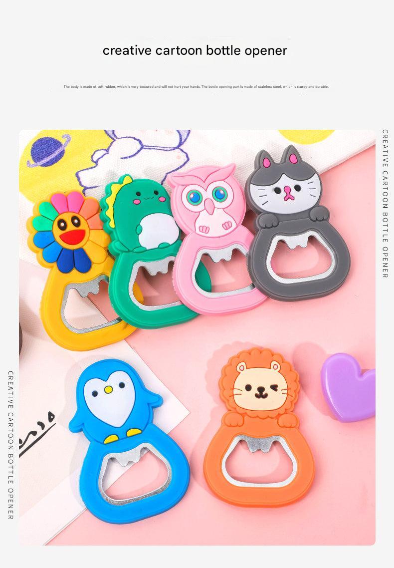 Image of cute animal fridge magnet bottle opener 3