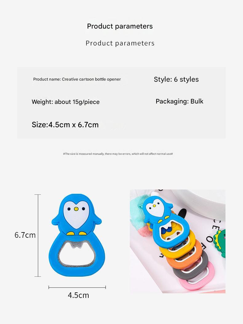 Image of cute animal fridge magnet bottle opener 5