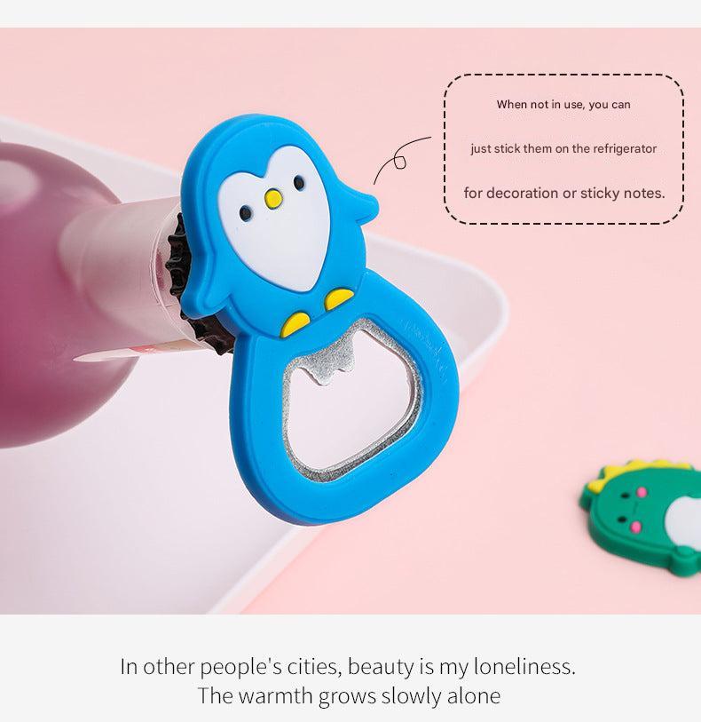 Image of cute animal fridge magnet bottle opener 7