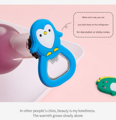 Image of cute animal fridge magnet bottle opener 7
