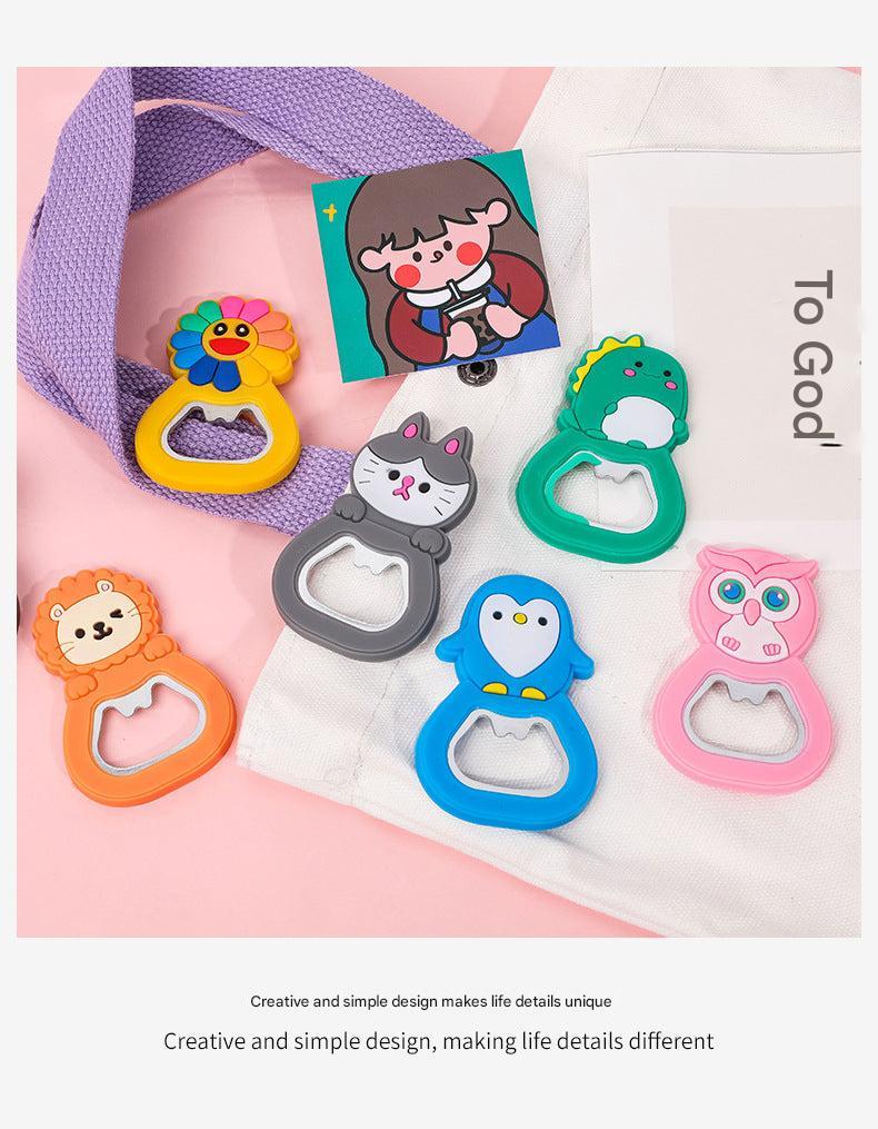 Image of cute animal fridge magnet bottle opener 8