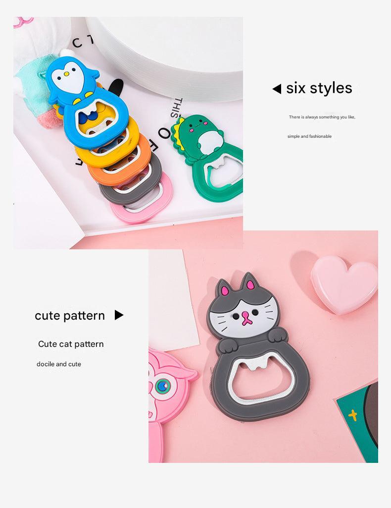 Image of cute animal fridge magnet bottle opener 9