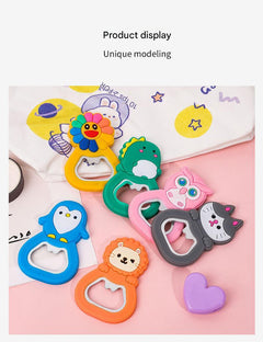 Image of cute animal fridge magnet bottle opener 2