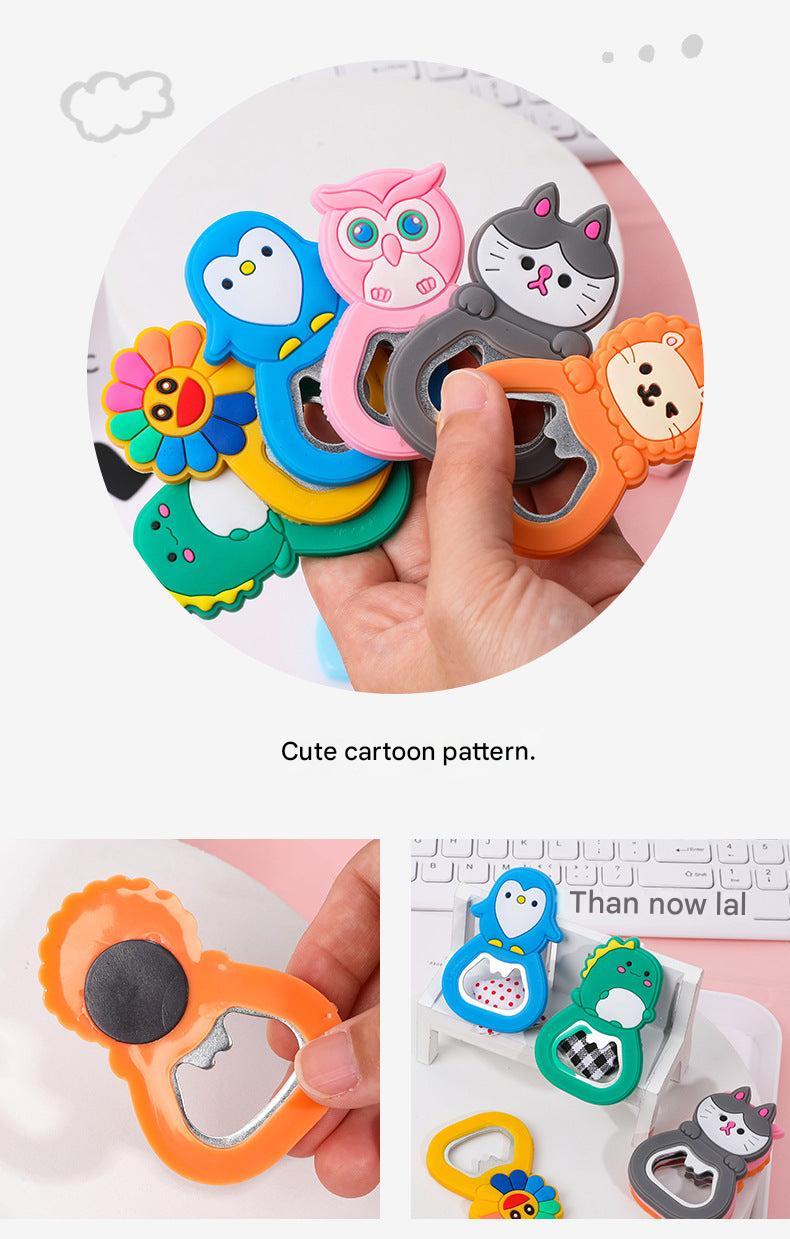 Image of cute animal fridge magnet bottle opener 3