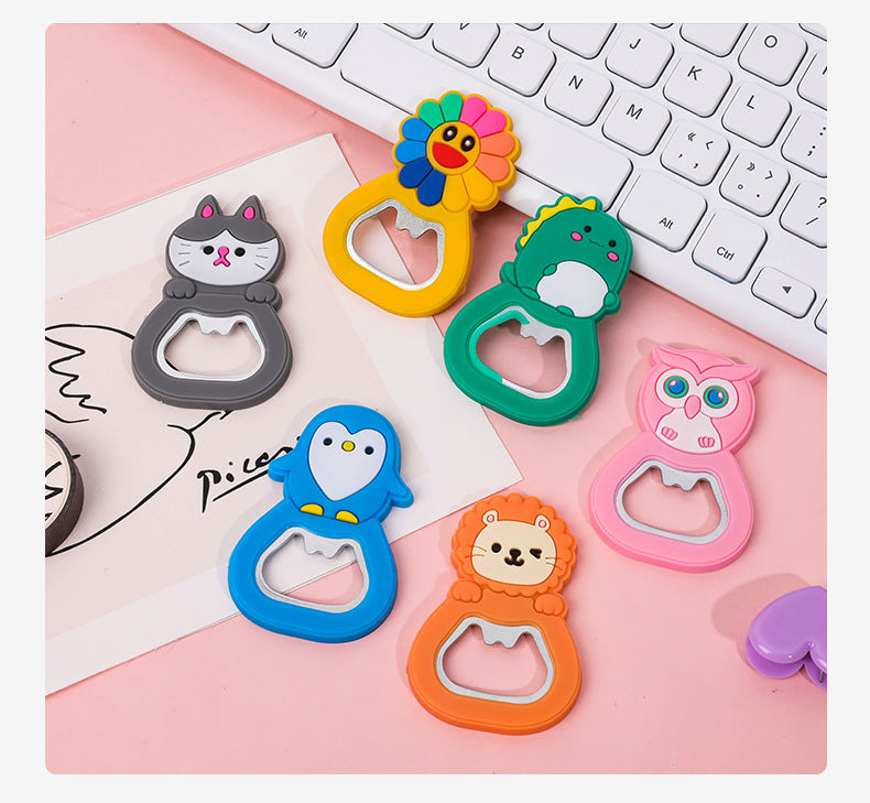 Image of cute animal fridge magnet bottle opener 4