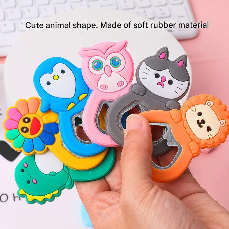 Image of cute animal fridge magnet bottle opener 2