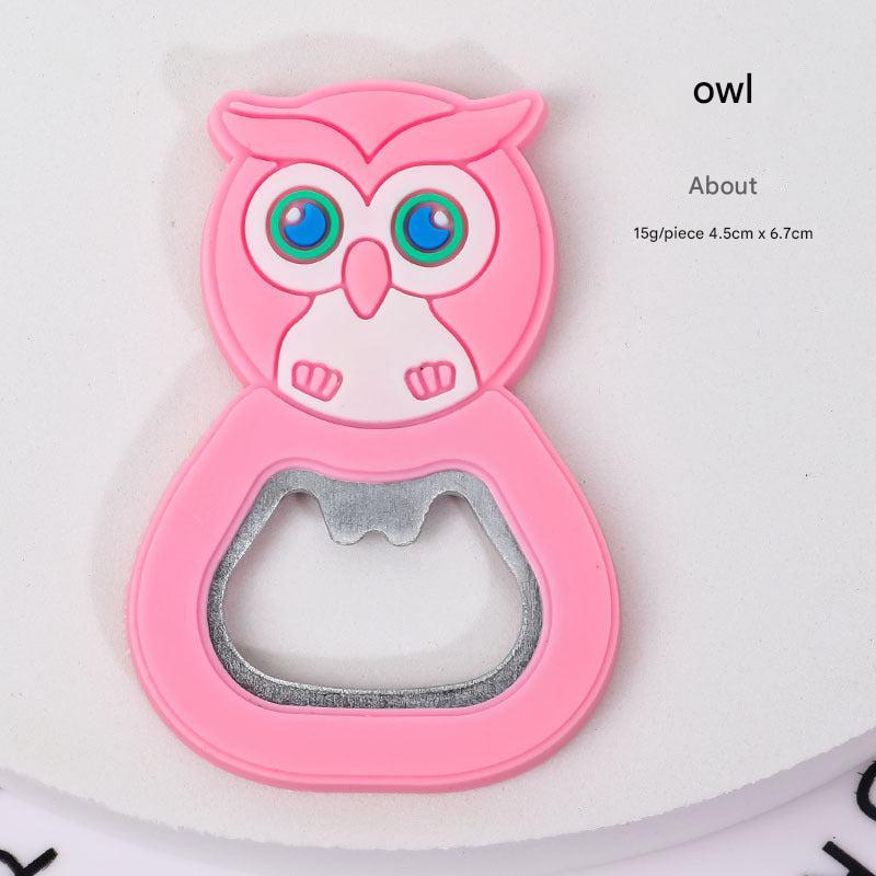Image of cute animal fridge magnet bottle opener 7