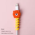 Cartoon animal cable organizer penguin design
