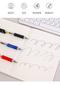 Sleek retractable gel pen with stainless steel tip