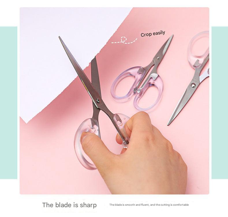 craft scissors with transparent design and sharp edge