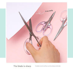 craft scissors with transparent design and sharp edge