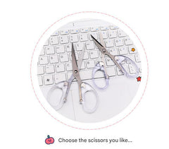 lightweight scissors for art projects on white background
