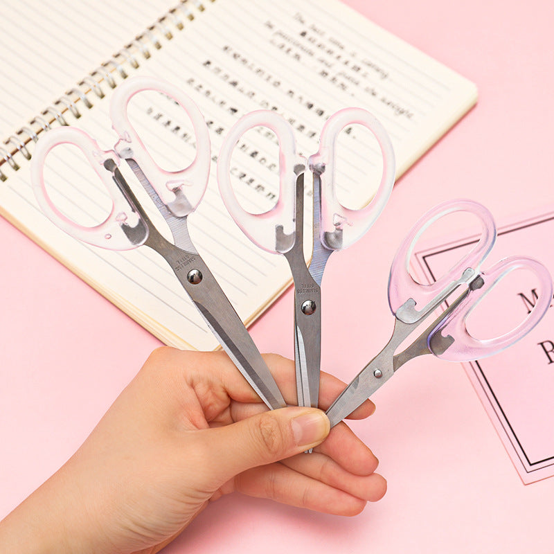craft scissors with transparent design and sharp edge