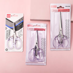 creative office tools clear handle scissors with metal blade