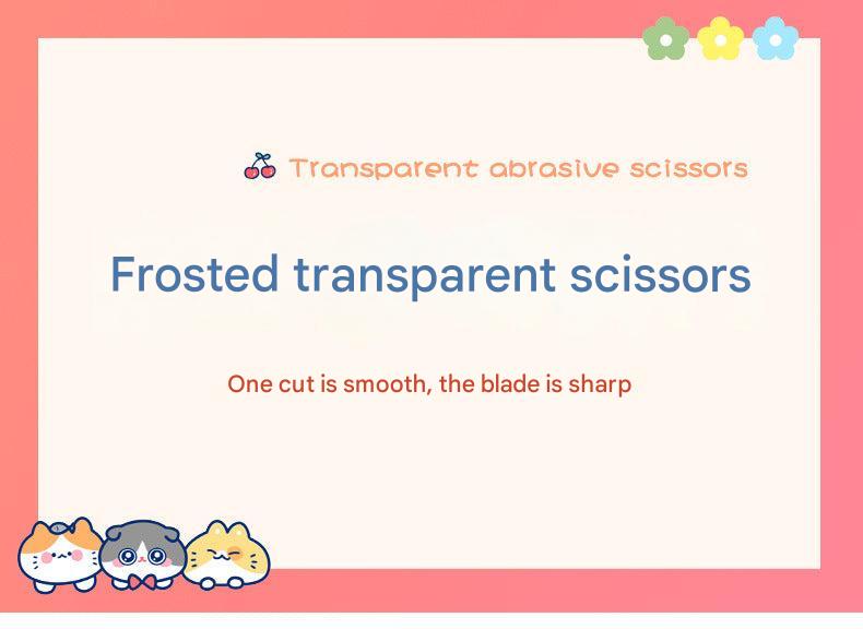 ergonomic scissors in action during cutting