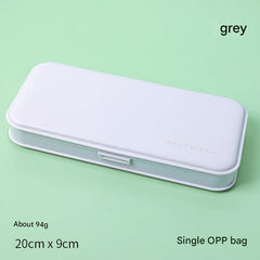 white multifunctional pencil box for students