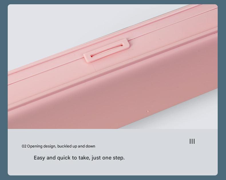 pink kid's school pencil case