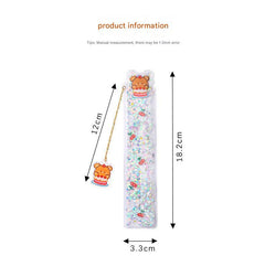 Detailed view of cake bear charm on ruler