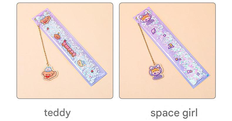 Lightweight plastic ruler suitable for backpack