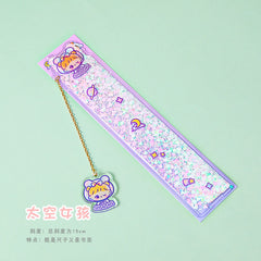Lightweight plastic ruler suitable for backpack