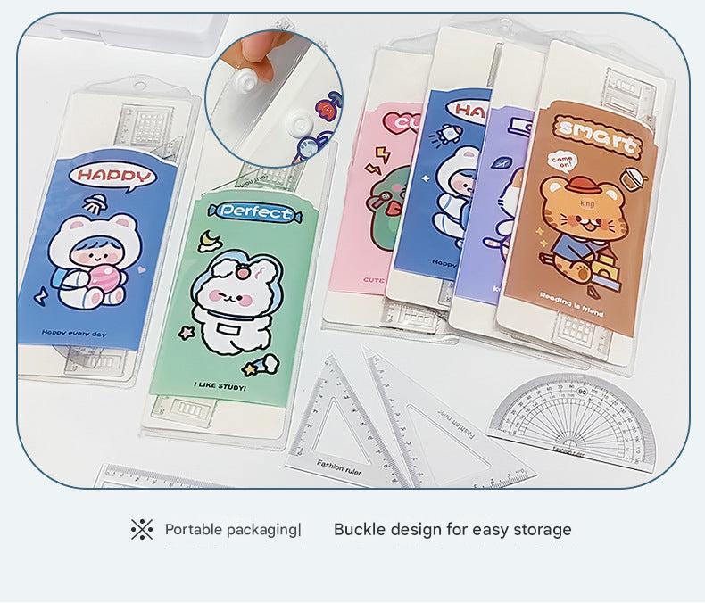 Youthful colorful bunny drawing tools