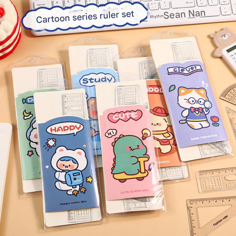 Colorful astronaut-themed drawing tools